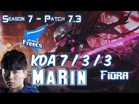 AFs MaRin FIORA vs MAOKAI Top - Patch 7.3 KR Ranked