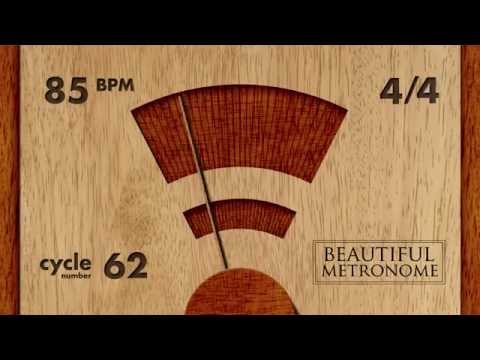 85 BPM 4/4 Wood Metronome HD