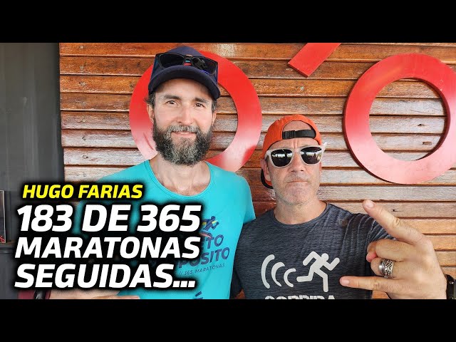 HUGO FARIAS: 183 de 365 MARATONAS SEGUIDAS, a metade do caminho