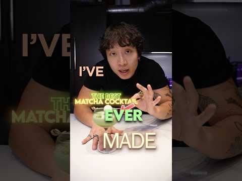 This matcha cocktail is the goat...or should I say the cow? 🐮 @almondcow