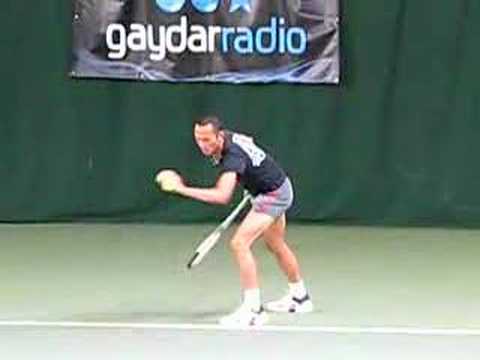 The gayest tennis serve