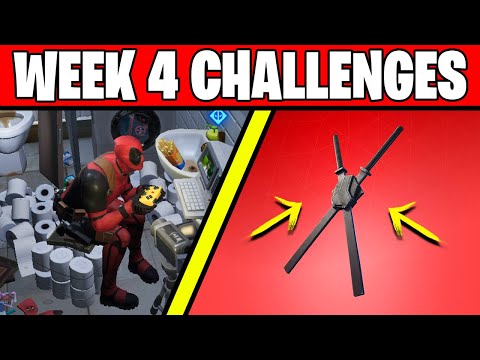 FIND DEADPOOL'S KATANAS *ALL KATANA LOCATIONS* (FORTNITE DEADPOOLS WEEK 4 CHALLENGES)