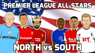 ⭐Premier League All-Stars! NORTH vs SOUTH!⭐ (Feat Haaland Ronaldo Salah Kane Jesus +more)