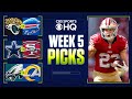 NFL Week 5 Betting Guide: EXPERT PICKS For Each Game I CBS Sports