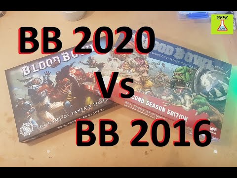 Blood Bowl Season 2 Box Set vs BB 2016 Box Set