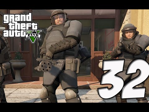 Grand Theft Auto 5 Gameplay Walkthrough | Part 32 - HOLY SH*T INSANE ROBBERY!