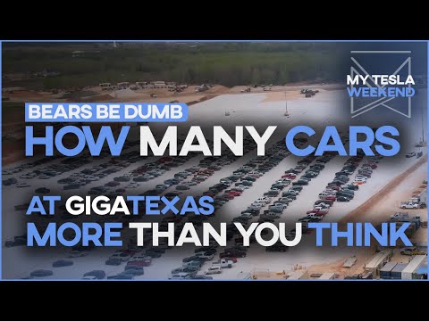 How many cars are there at Giga Texas? Tesla's gone Plaid