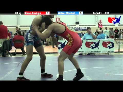 Shane Arechiga vs. Walker Marshall at 2013 ASICS University Nationals - FS