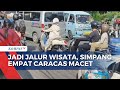 Jadi Tujuan Favorit Pemudik Jalan Menuju Wisata Puncak Gunung Ciremai Padat