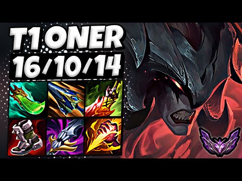 T1 Oner Aatrox vs Kindred [ Jungle ] Patch 25.24 Ranked Korea