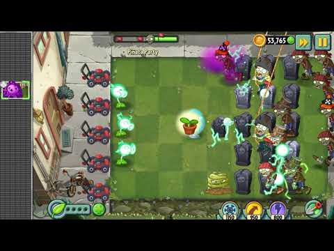 PVZ2 | WELCOME TO PINATA PARTY #5 NEW PLANTS ELECTRIC PEASHOOTER AND INFINUT | PLANTS VS ZOMBIES 2