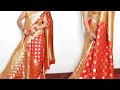 WEIRD TRICK To Get perfect PLEATS on HEAVY sari - How To Wear HEAVY Saree perfectly/ #priyastylz