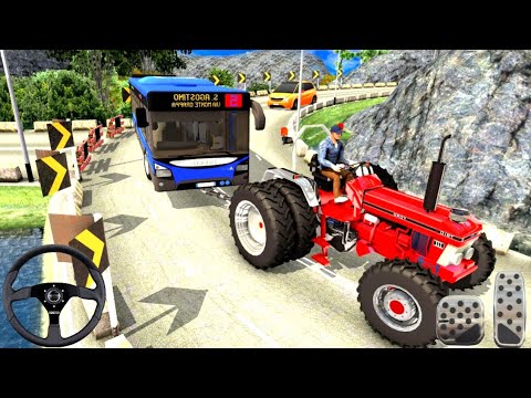 Offroad Towing Chained Tractor Bus Rescue Drive Android Gameplay