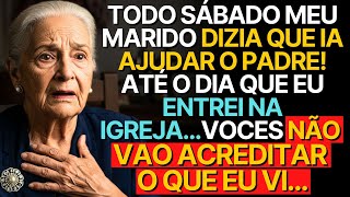 História Real dessa Avó👵❤️:MEU MARIDO DIZIA QUE IA AJUDAR O PADRE! O DIA QUE EU ENTREI NA IGREJA...