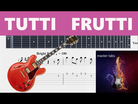 TUTTI FRUTTI  |#littlerichard#|Guitar Tab| #Mastertabs#BestFreeYoutubeMusic# #guitar# #freetutorial