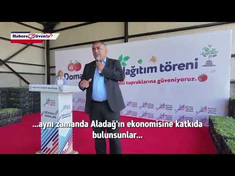 Adana Büyükşehir Belediyesi’nden Aladağ’da Domates Fidesi Dağıtımı