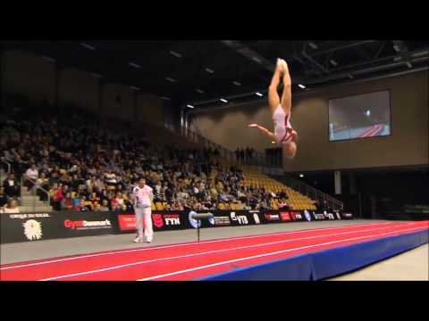 Viktoriia Danilenko RUS run 2 2015 Tumbling World Final