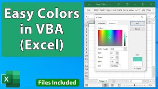 Easy Colors in VBA & Macros - Excel VBA Quickie 5