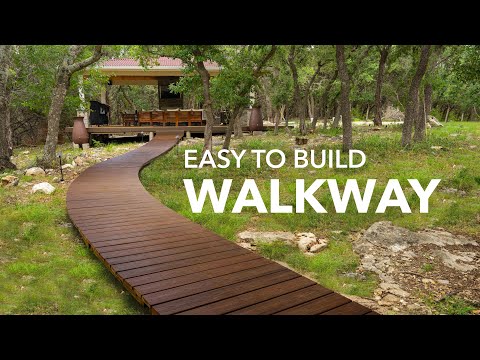 Easy DIY Wooden Walkway | Path To My Outdoor Kitchen | Part 10