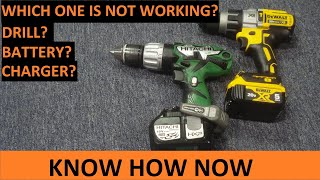Troubleshooting a Cordless Drill, Battery and Charger