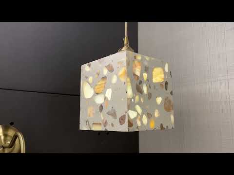 Lucendi Terrazo Cube Pendant Lamp