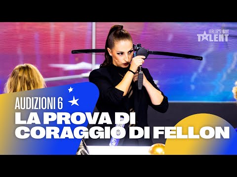 Fellon Rossi rischia con le balestre 😱 a  Italia's Got Talent