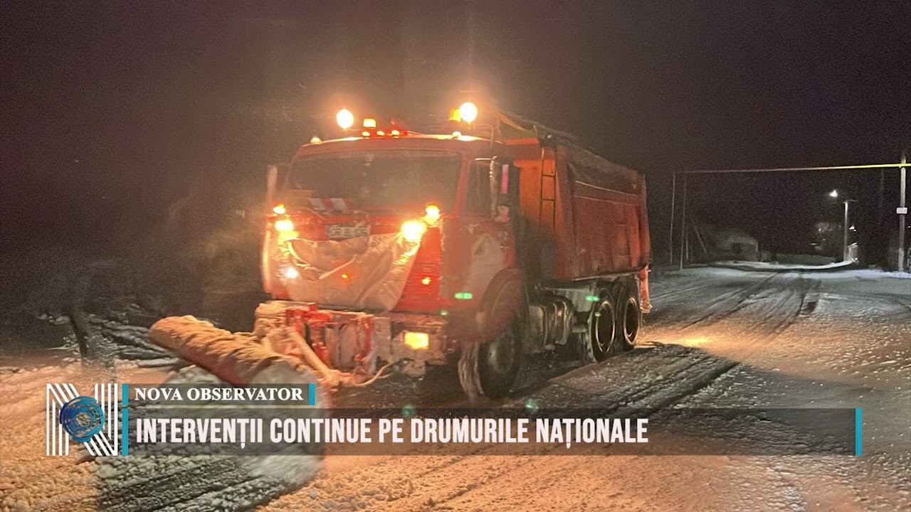 Intervenții continue pe drumurile naționale