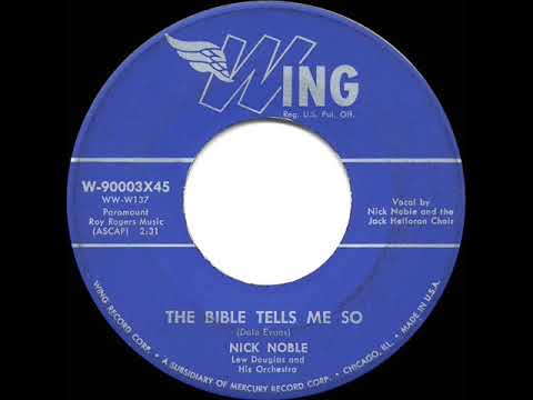 1955 HITS ARCHIVE: The Bible Tells Me So - Nick Noble