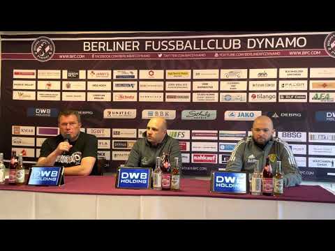 Pressekonferenz 30. Spieltag Saison 2021/22 BFC Dynamo gegen FSV 63 Luckenwalde