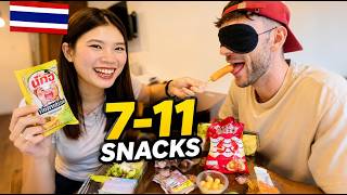 Download lagu Blindfolded Thai 7-Eleven Snack Challenge 😂🇹🇭 mp3