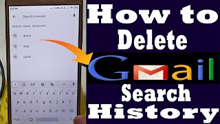 gmail search history delete | how to delete gmail search history in mobile phone app