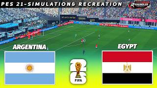 🔴LIVE - ARGENTINA vs EGYPT | FIFA World Cup 2026 | Round of 16 | PES 21 Pre-Recorded Simulation 🔴LIVE - ARGENTINA vs EGYPT | FIFA World Cup 2026 | Round of 16 | PES 21 Pre-Recorded Simulation