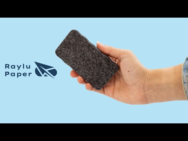 Vídeo relacionado con RAYLU PAPER - Borrador para Pizarras Blancas Multicapa con 10 Capas de Fieltro, Limpiador de Rotuladores de Borrado en Seco Ligero y Compacto