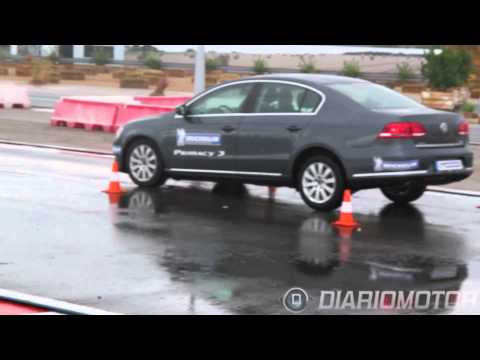 Prueba de frenada recta en mojado – Presentación Michelin Primacy 3