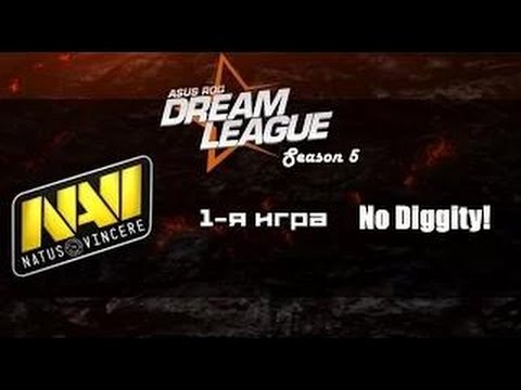 NaVI  vs  No Diggity   DreamLeague  game 1   Русские комментаторы