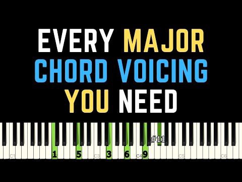 EVERY Major Chord Voicing You Need for Jazz Piano