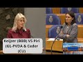Keijzer (BBB) VS D66: "Er kunnen GEEN nieuwe asielzoekers bij, de GRENS moet BEWAAKT worden!"