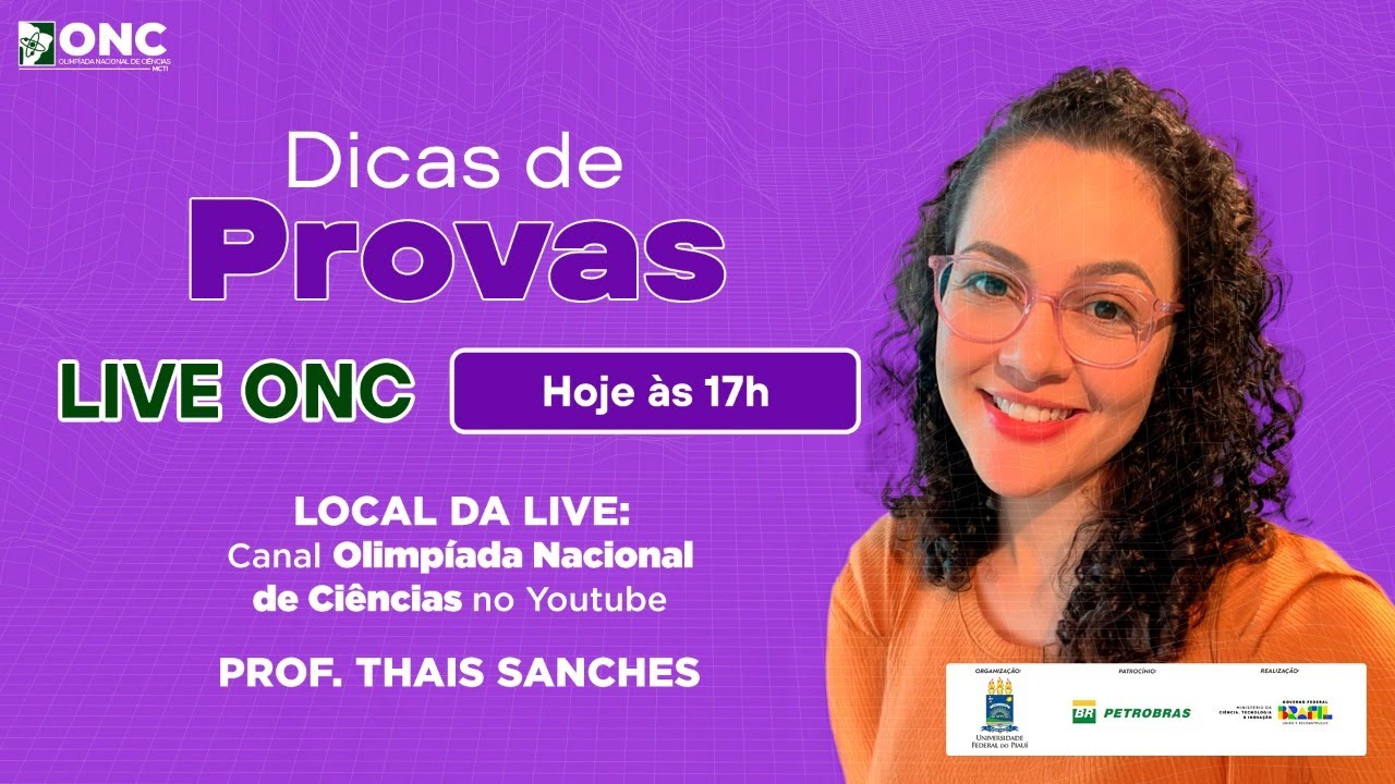 Dicas de provas ONC - Live Thais Sanches