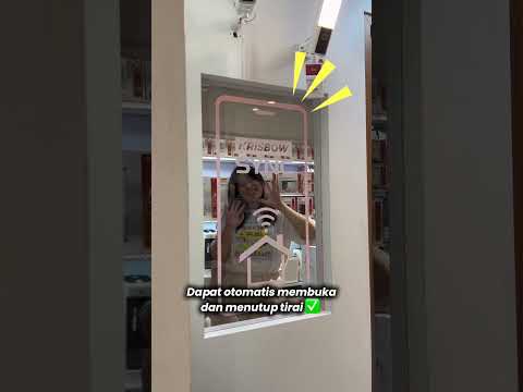 Gambar Krisbow Sync Smart Roller Blind Motor Wifi - Putih