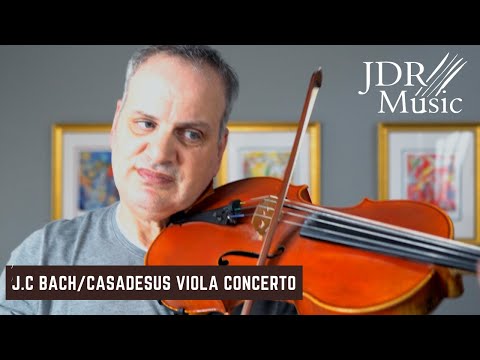 J.C. Bach/Casadesus Viola Concerto in C Minor | Ronald Houston |How to Play Viola Tutorial