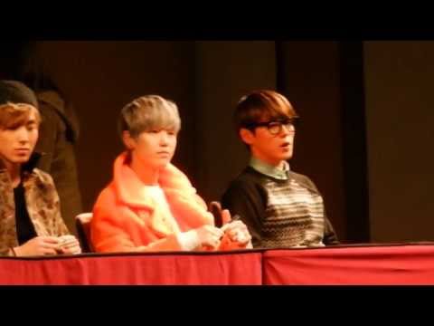 B.A.P Yongsan fansign Himchan & Zelo focus 130412