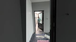 ชุดประตูบานเปิดลูกฟูกทึบล่าง ช่องแสงบน