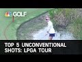 Top 5 LPGA Unconventional Shots | Golf Channel