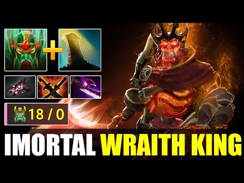 Immortal Wraith King, No One can Kill The King | Wraith King Dota 2 Gameplay