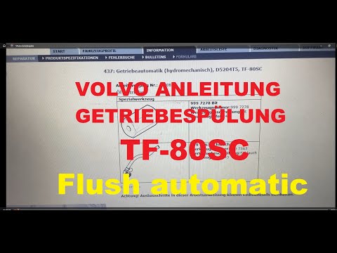 Volvo Getriebeöl Wechsel TF-80SC / Volvo Anleitung / V70 S80 XC60 XC70