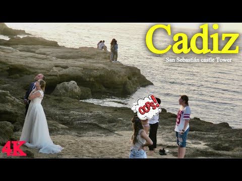 CADIZ, SPAIN - BEACH WALK- TOP PLACE TO VISIT- 4K VIRTUAL WALKING TOUR