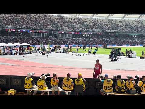 Jakub Vadlejch (Czechia) throws 83.50m in qualifying in the men's javelin at the 2023 World Champs.