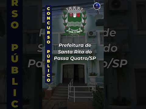 🚨 PREFEITURA DE SANTA RITA DO PASSA QUATRO SP, concurso com 32 vagas. #shorts #noticias #concurso