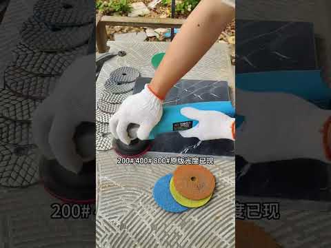 how to use diamond polishing pad to grind and polish stone, suitable for granite, marble