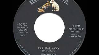 1960 Don Gibson - Far, Far Away